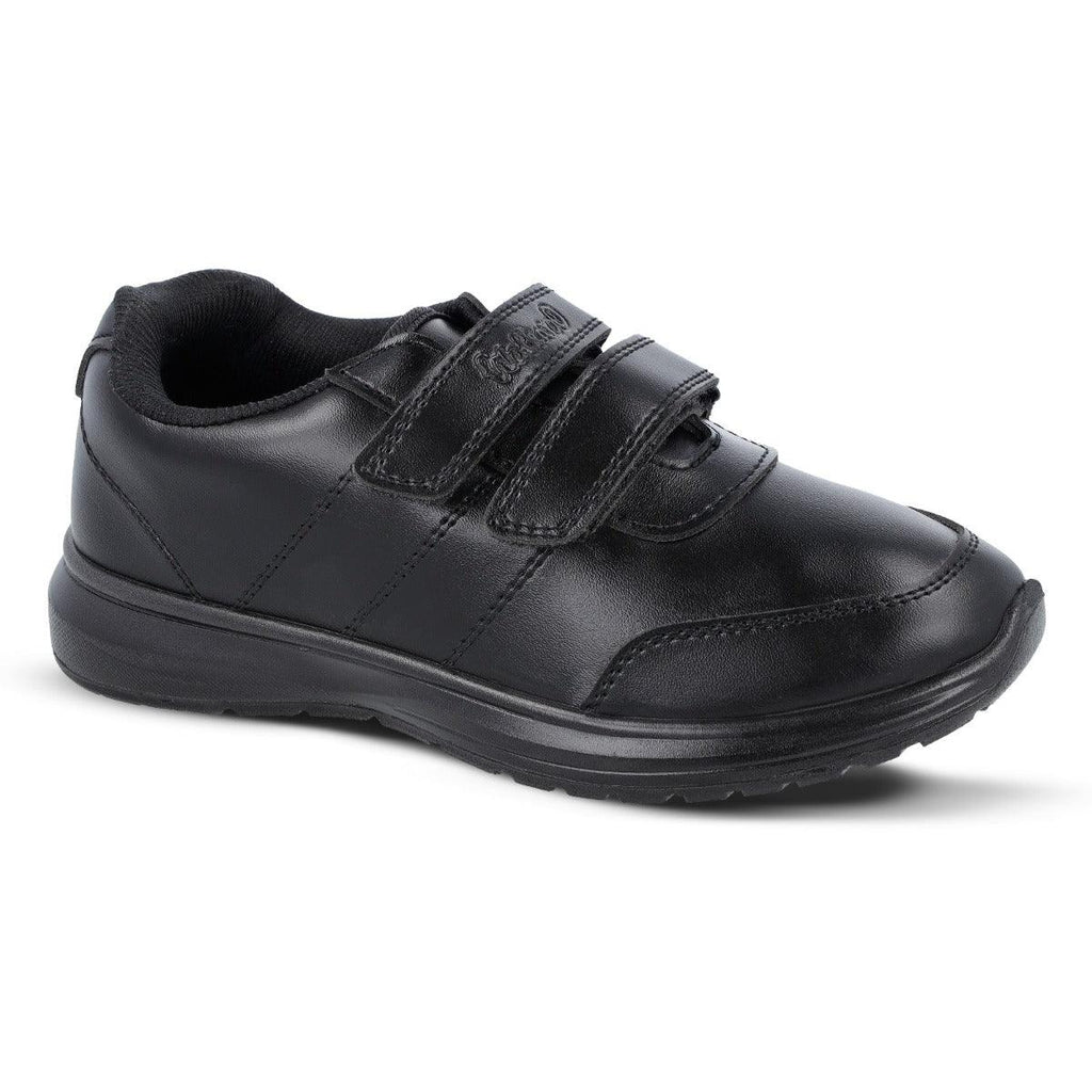 Walkaroo kids School Shoes -WV502 Black - Walkaroo Footwear