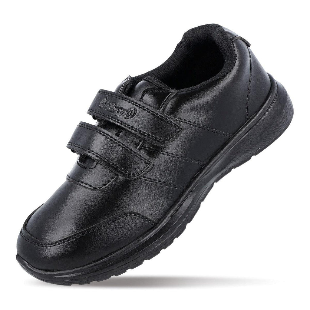 Walkaroo kids School Shoes -WV502 Black - Walkaroo Footwear