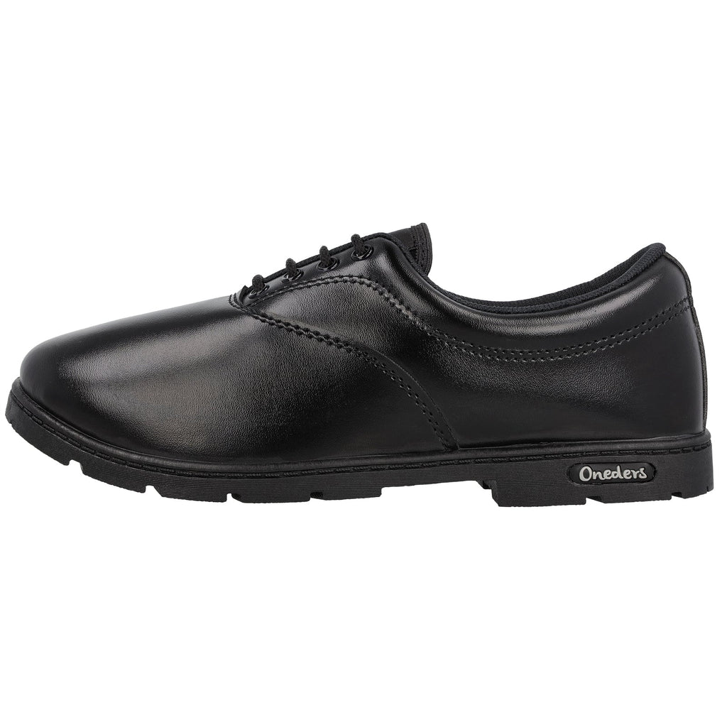 Walkaroo boys School Shoes - WV522 Black - Walkaroo Footwear