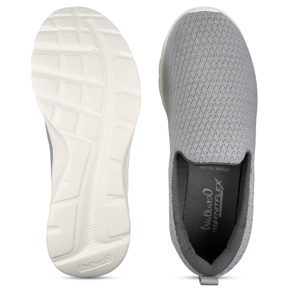 Walkaroo Womens Casual Shoe - WS3241 Grey - Walkaroo Footwear