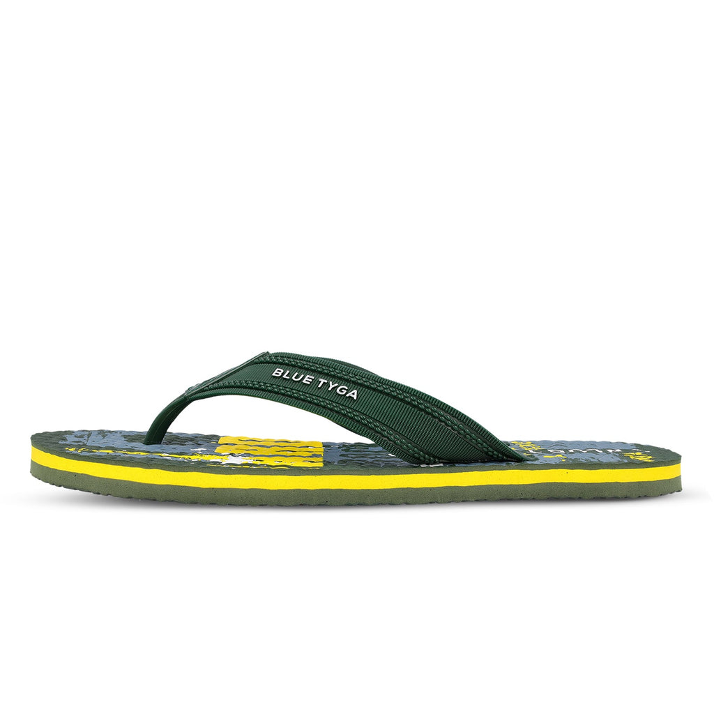 Blue Tyga Gents Flip Flop Thong - BTG702 Olive Green - Walkaroo Footwear