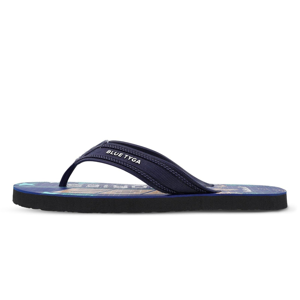 Blue Tyga Boys Flip Flop Thong - HG167 Navy Blue Black - Walkaroo Footwear