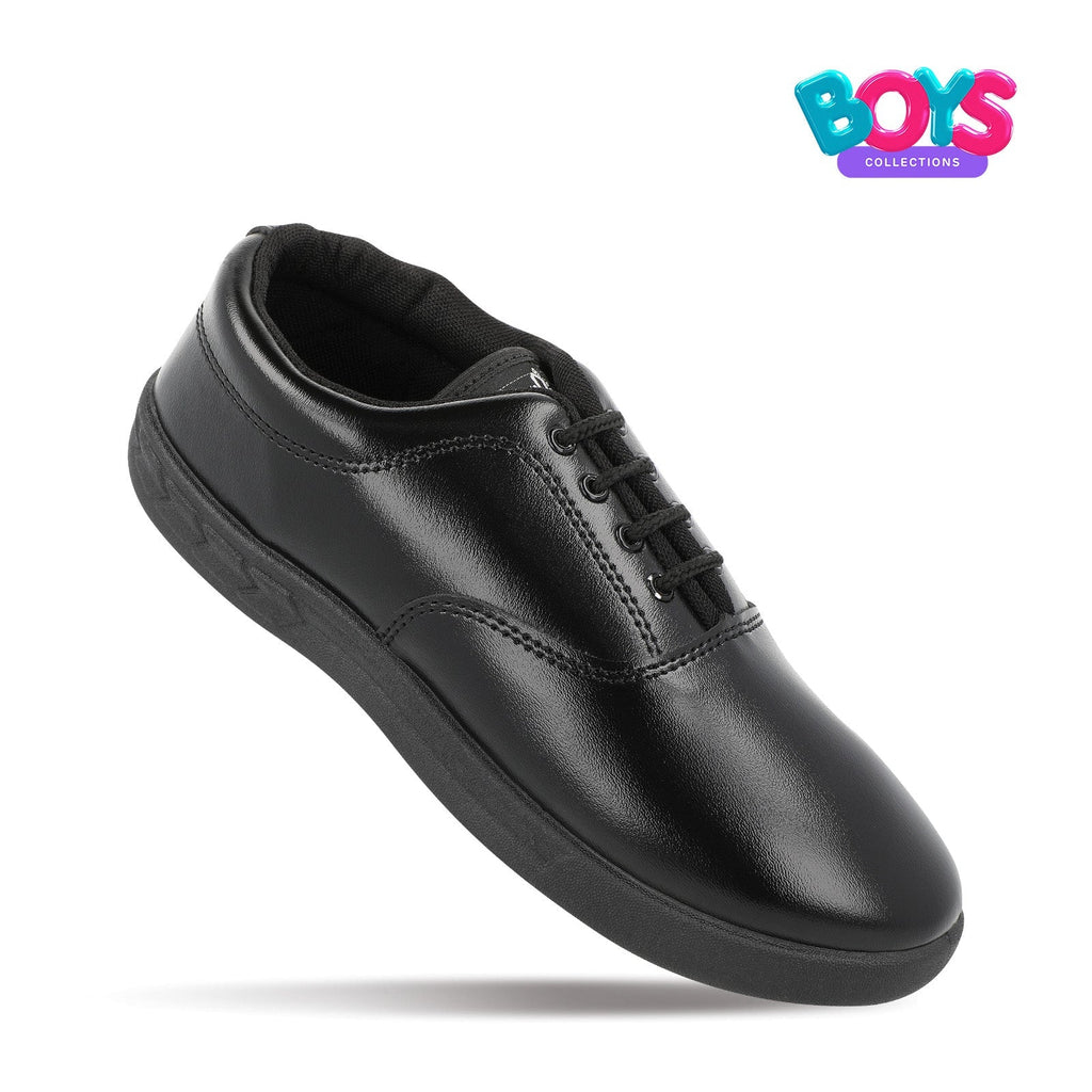 Walkaroo Boys School Shoes - 18902 Black - Walkaroo Footwear