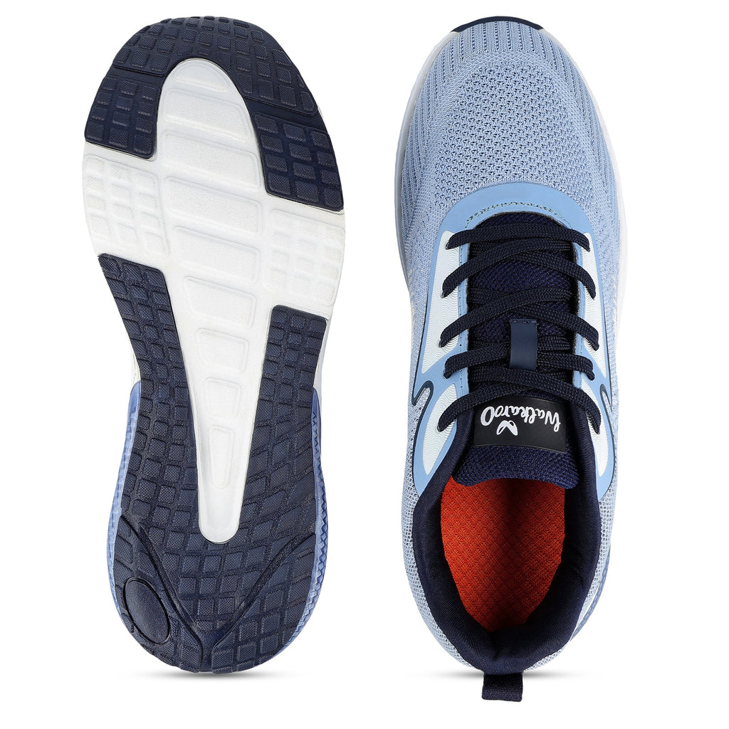 Walkaroo Men Sports Shoe - WS9108 Sky Blue - Walkaroo Footwear