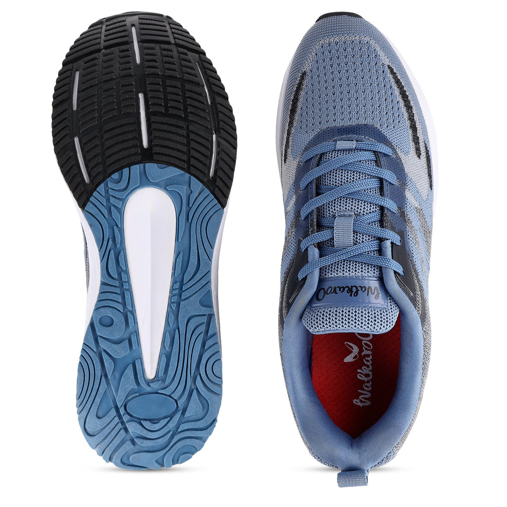 Walkaroo Men Sports Shoe - WS9109 Steel Blue - Walkaroo Footwear
