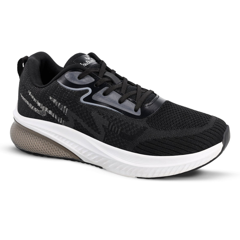 Walkaroo Men Sports Shoe - WS9108 Black - Walkaroo Footwear