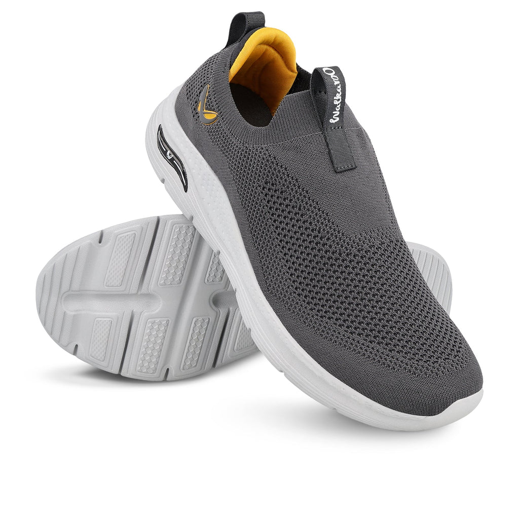 Walkaroo Men Sports Shoe - WS9571 Dark Grey - Walkaroo Footwear