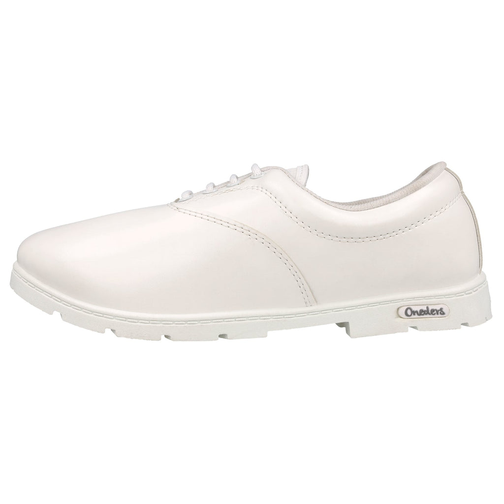Walkaroo boys School Shoes - WV522 White - Walkaroo Footwear